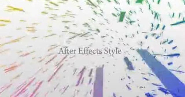 After Effects Style After Effectsを楽しむチュートリアルサイト